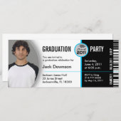 2011年度卒業招待状TKT313チケット 招待状 (正面/裏面)