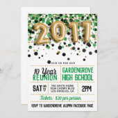 2011年度高校同窓会 招待状 (正面/裏面)