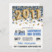 2011年度高校同窓会 招待状 (正面/裏面)