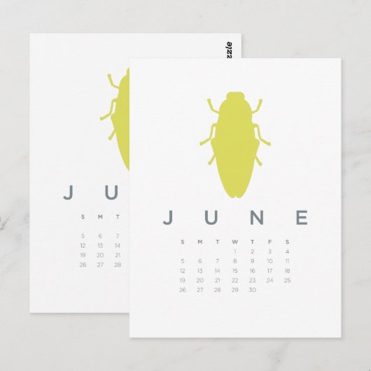 2011年暦 – 6月 ポストカード (正面/裏面)