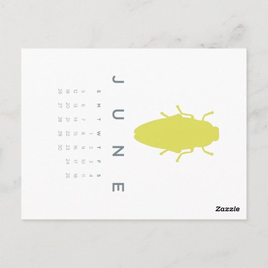 2011年暦 – 6月 ポストカード (裏面)