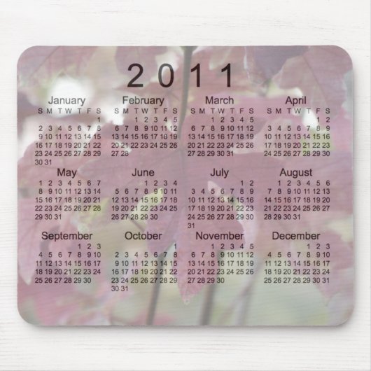 2011年版風景カレンダー マウスパッド (正面)