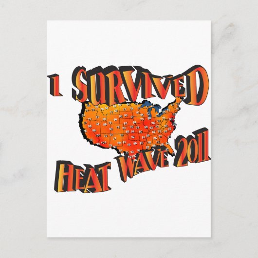 2011年猛暑サバイバーTシャツ ポストカード (正面)