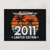 2011年生まれ2011年以来の2011年限定レトロ素晴らし ポストカード (正面)