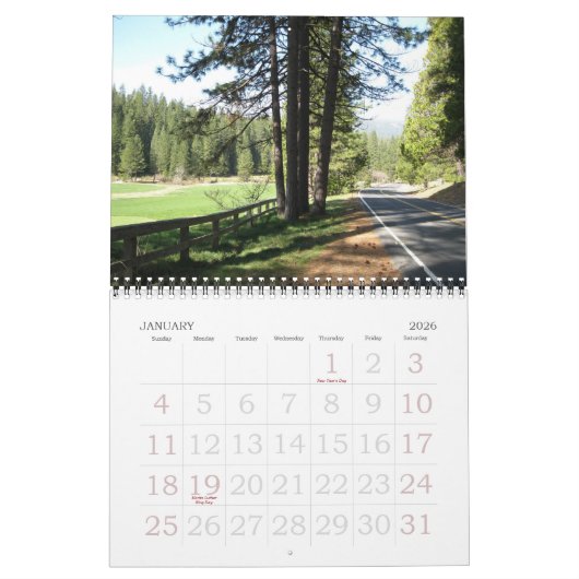 2011年祭の暦：運命のない未来 カレンダー (1月 2026)