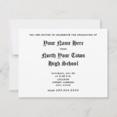 2011年紫豹紋章の草食クラス 招待状 (裏面)