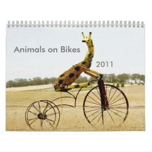 2011年自転車に乗った動物たち カレンダー
