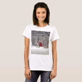 2011年雪の赤い納屋 Tシャツ (正面フル)