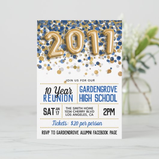 2011年高校懇親会 招待状 (スタンド正面)