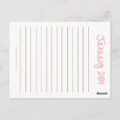 2011年1月キュケーキカレンダーはがき ポストカード (裏面)