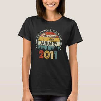 2011年1月以素晴らし降12誕生日12年 Tシャツ