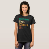 2011年10月素晴らし11日以来11歳 Tシャツ (正面フル)