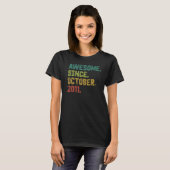 2011年10月素晴らし11日生以来11歳 Tシャツ (正面フル)