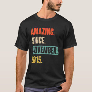 2011年11月から7歳の7誕生日驚き Tシャツ