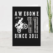 2011年11誕生日ギフトダートバイクボーイ生まれ(11) カード (正面)