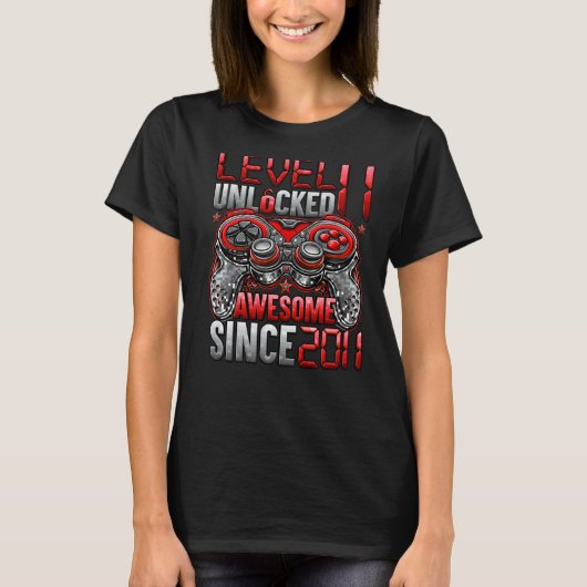 2011年11誕生日以素晴らし降のレベル11のロック解除 Tシャツ (正面)