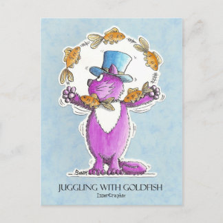 2011年2月22日、金魚で猫ジャグリングを。 ポストカード