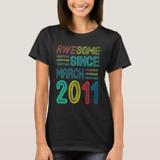 2011年3月生まれの11歳の誕生日おめでとう Tシャツ