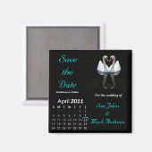 2011年4月日付の保存と結婚発表 マグネット (正面/裏面)