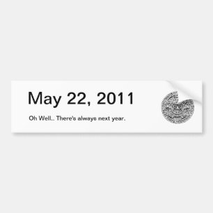 2011年5月22日、歓喜の後の日 バンパーステッカー