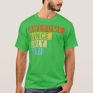 2011年7おもしろい月11日素晴らしBiから11歳 Tシャツ