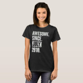 2011年7月以来12歳素晴らし12誕生日 Tシャツ (正面フル)