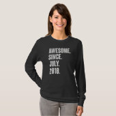 2011年7月以来12歳素晴らし12誕生日 Tシャツ (正面フル)