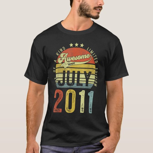 2011年7素晴らし月11日11歳 Tシャツ (正面)