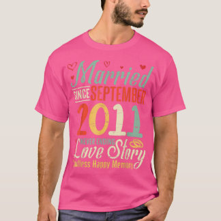 2011年9月結婚 愛は永遠に Tシャツ