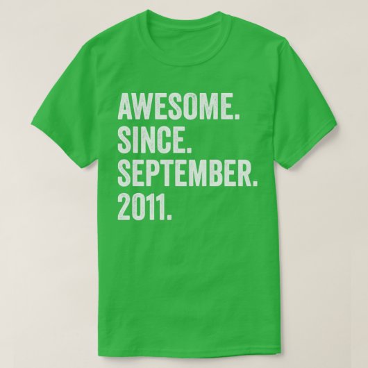2011年9素晴らし月11日Birから11歳 Tシャツ (デザイン正面)