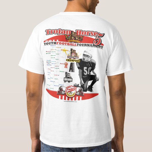 2011年-反抗の態度のブルドッグのトロイの木馬のデザイン Tシャツ (裏面)