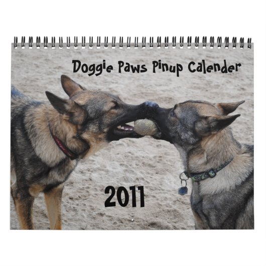 2011年-小犬の足のピンナップのカレンダー カレンダー (カバー)