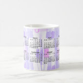2011抽象的なカレンダー コーヒーマグカップ (中央)