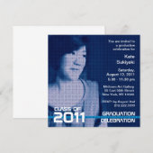 2011招待状Sci Fi Blue 6の写真クラスを追加 招待状 (正面/裏面)