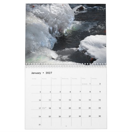 2011枚のカレンダー写真(普通サイズ) カレンダー (1月 2027)