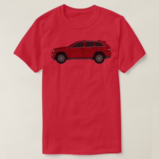 2011現在のSUV 4X4 WK2赤 Tシャツ (デザイン正面)