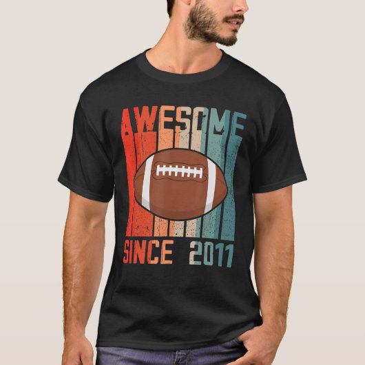 2011素晴らし年から11誕生日11年Footb Tシャツ (正面)