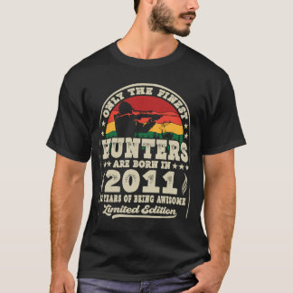 2011素晴らし年の鹿の狩り12位に生まれハンターがいる Tシャツ