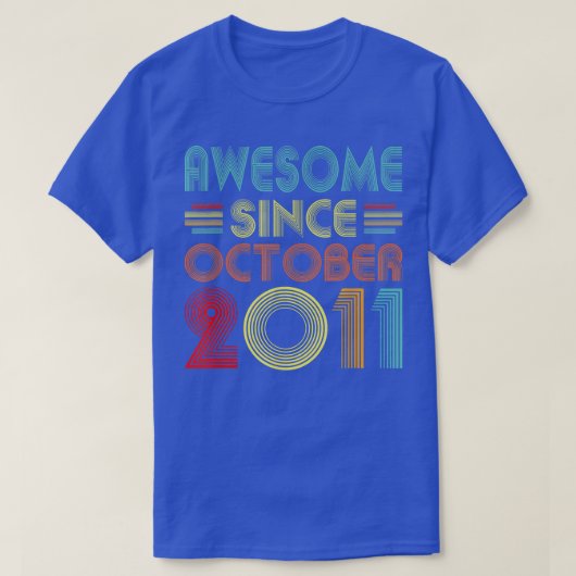 2011素晴らし年10月以降11歳ヴィンテージ11t tシャツ (デザイン正面)
