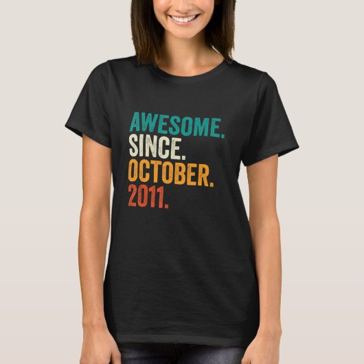 2011素晴らし年10月11誕生日11年 Tシャツ (正面)