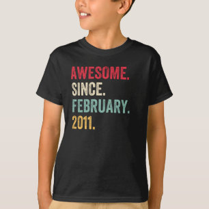 2011素晴らし年2月以降の誕生日 Tシャツ