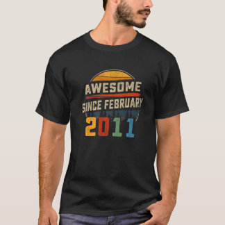 2011素晴らし年2月12日誕生日12年 Tシャツ