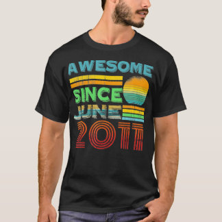 2011素晴らし年6月10歳10誕生日から Tシャツ