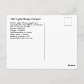 2011 Joplin tornado in Missouriポストカード ポストカード (裏面)