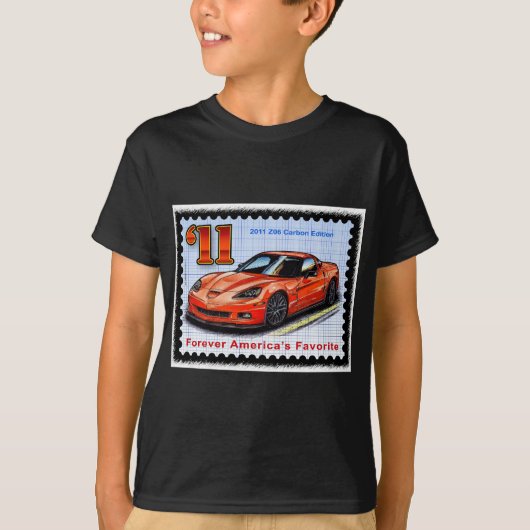 2011 Z06カーボン版コルベット Tシャツ (正面)