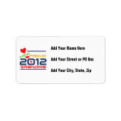 2012おばあちゃん誇りを持ったTシャツとギフト ラベル (正面)