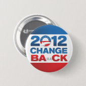 2012の変更の政治ボタン 缶バッジ (正面&裏面)