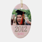 2012の女の子の年長の写真の写真のオーナメントのクラス セラミックオーナメント (右)