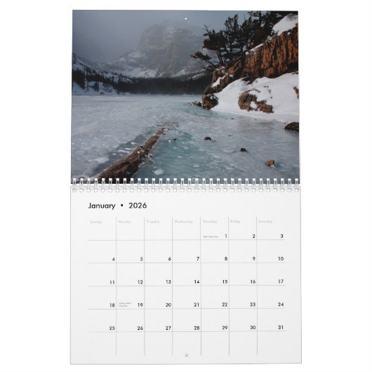 2012の景色のカレンダー カレンダー (1月 2026)