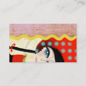 2012イラストレーション人形テクスチャ名刺 名刺 (裏面)